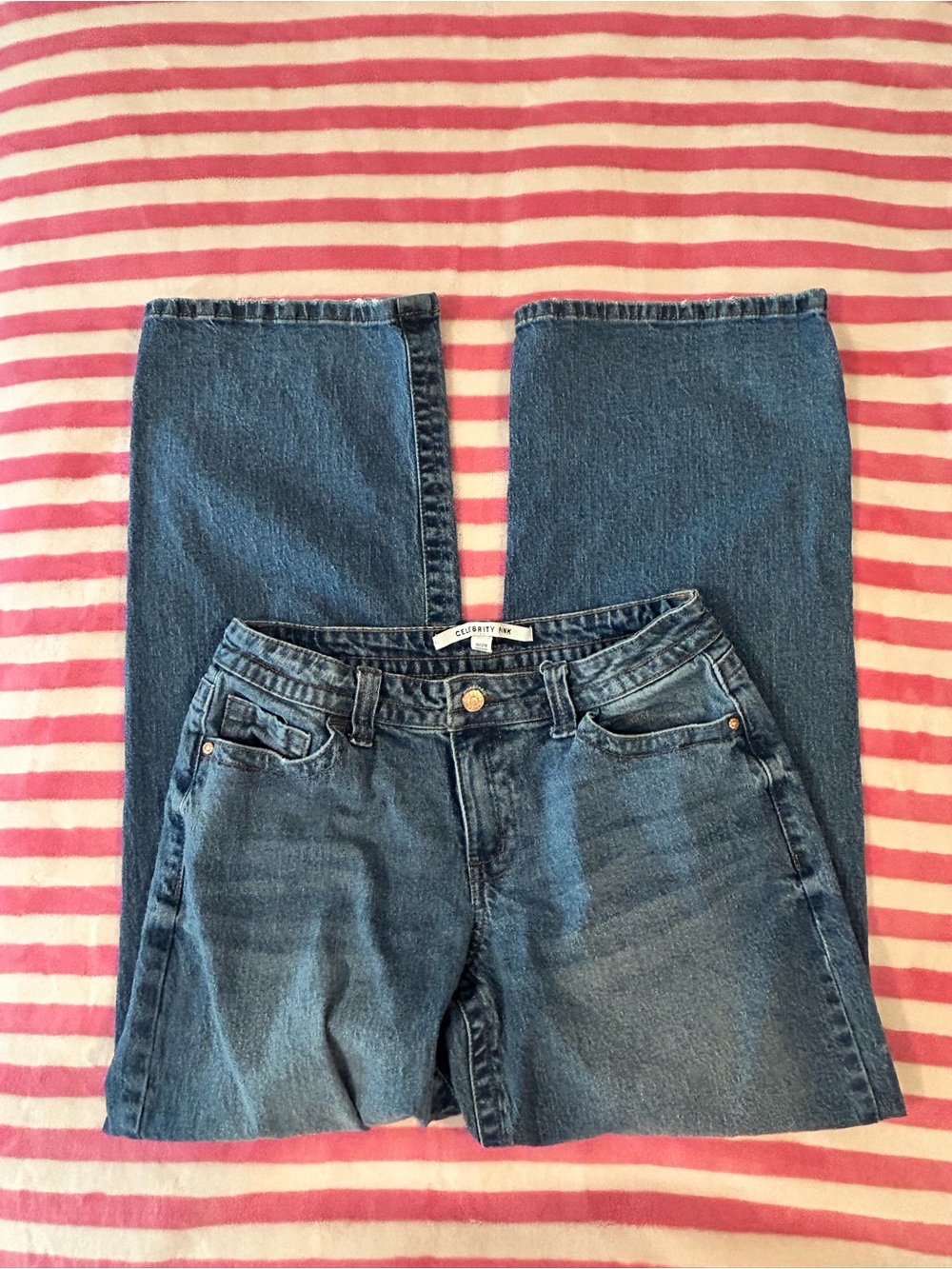 Denim Blue Women's Straight-Leg  Jeans